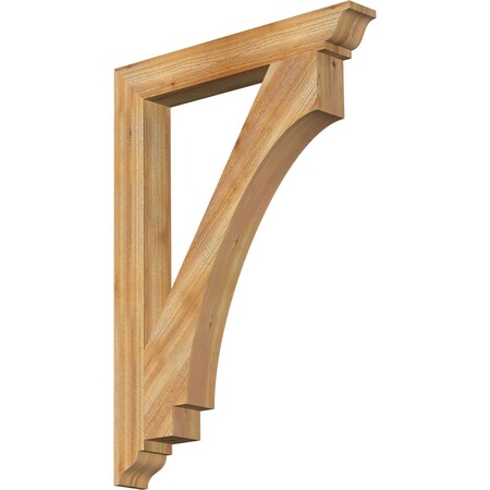 Ekena Millwork Imperial Traditional Rough Sawn Bracket, Western Red Cedar, 4"W x 30"D x 42"H BKT04X30X42IMP01RWR